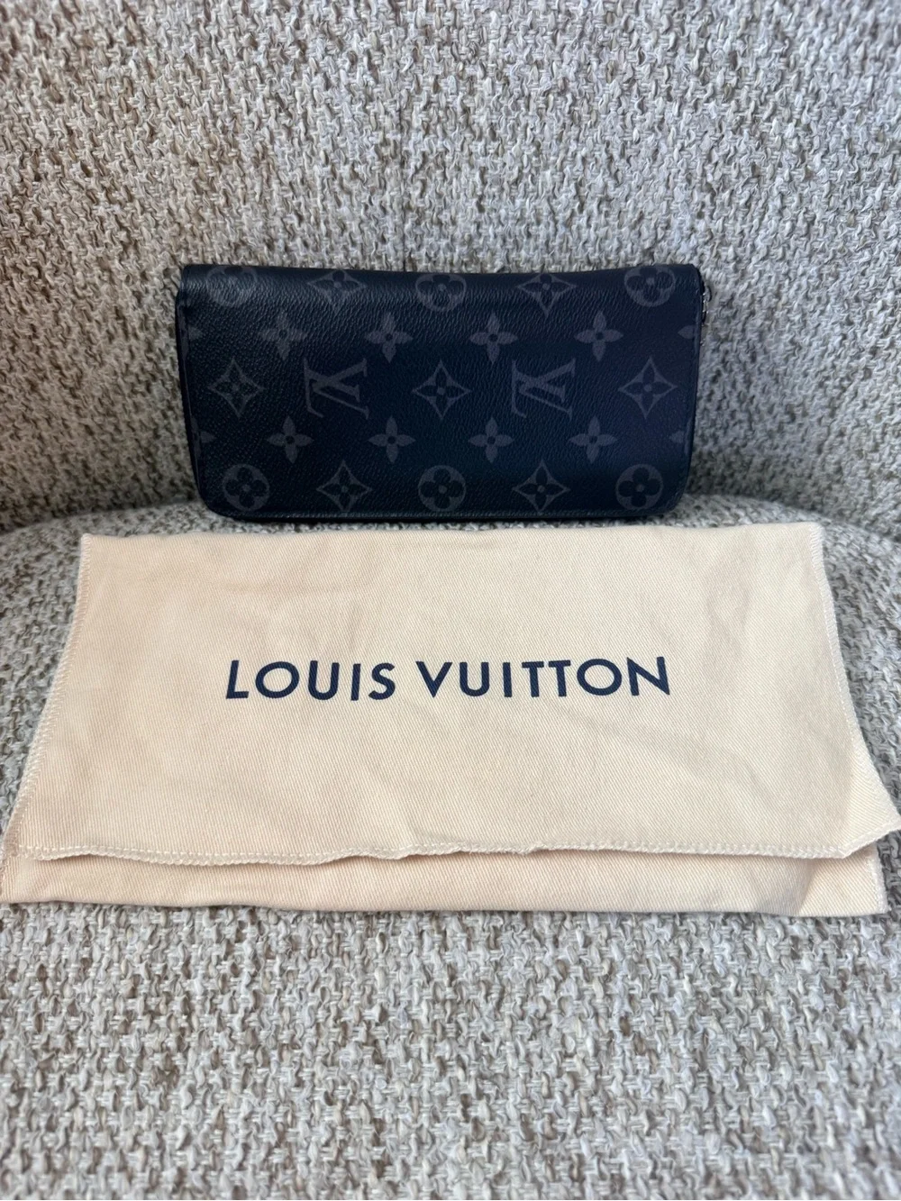 Louis Vuitton Monogram Eclipse Zippy Wallet Vertical